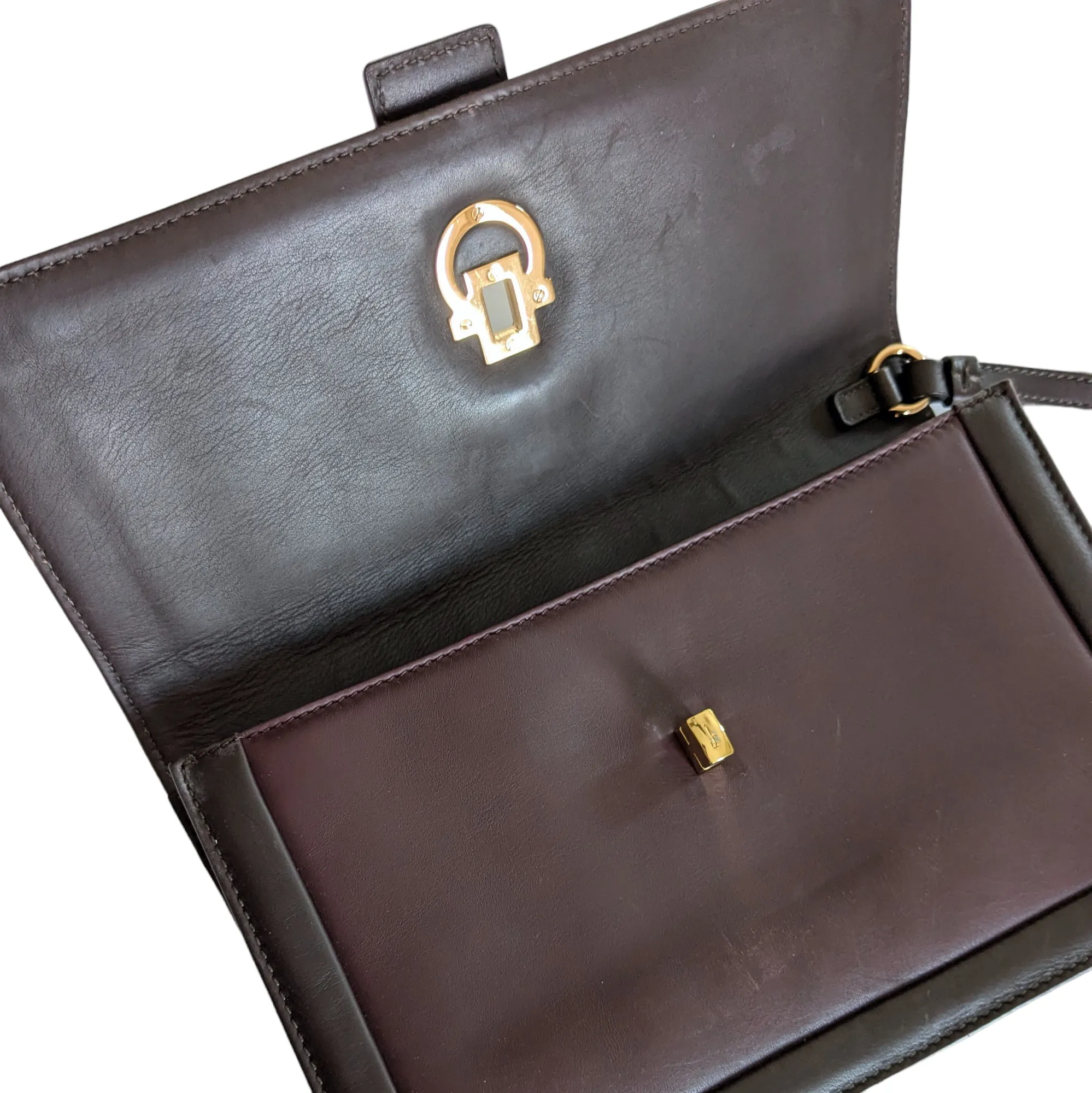 Salvatore Ferragamo Vintage Leather Clutch