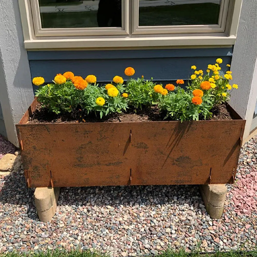 Scratch and Dent - 47" Long Corten Steel Planter Box - FINAL SALE