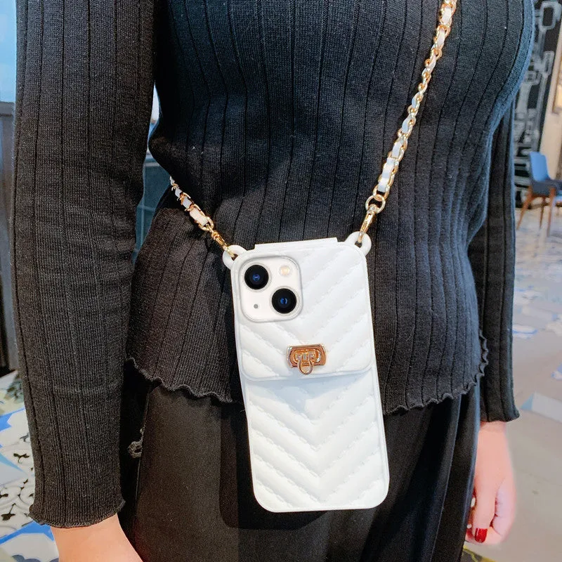 Silicone Wallet Crossbody Chain Case