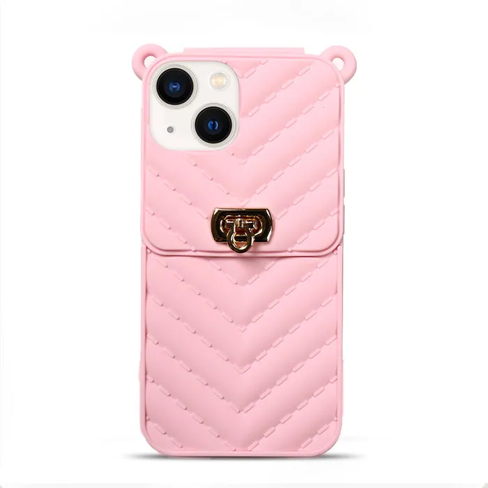 Silicone Wallet Crossbody Chain Case