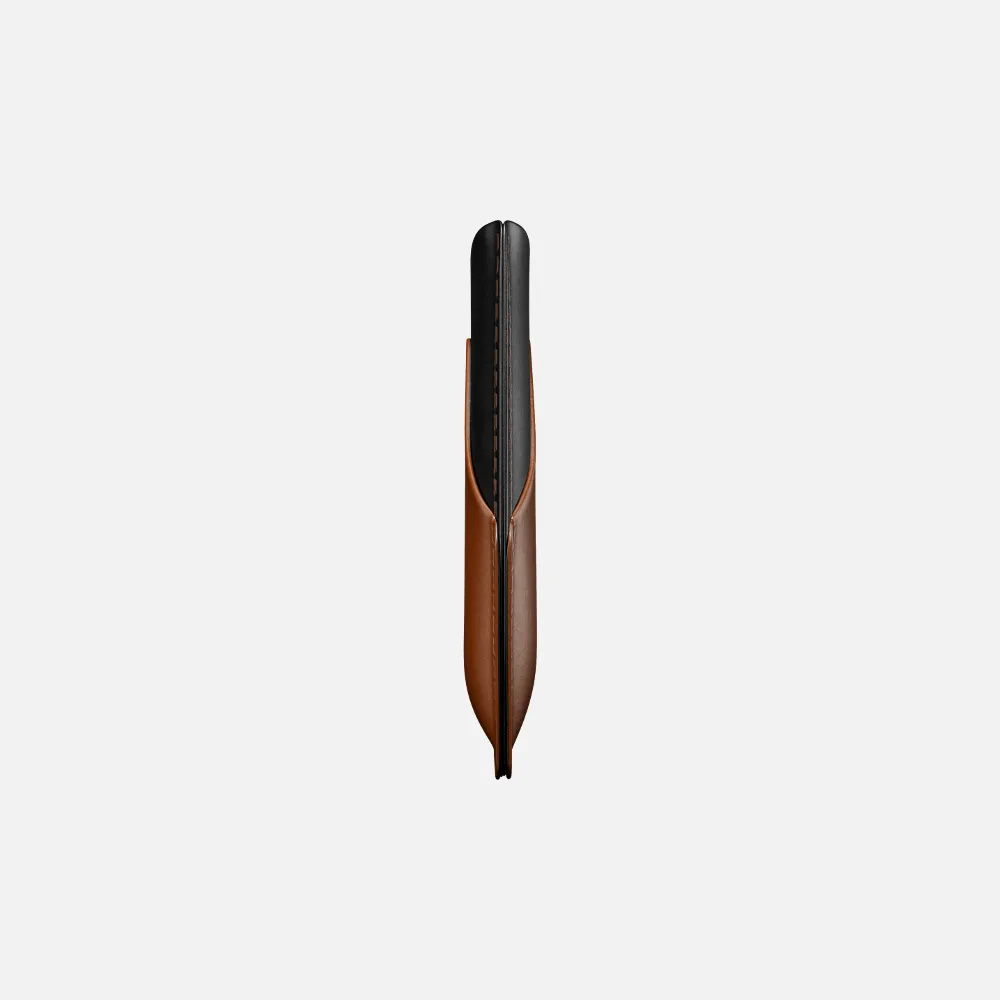 Simple Cardholder - Natural Genuine Leather - Havan/Black