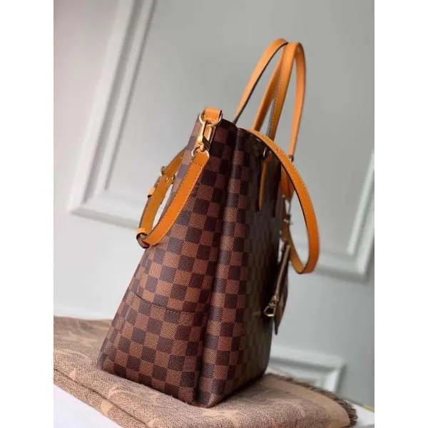Skyline Damier Ebene Canvas Bucket Tote Bag N60294 Yellow 2020 Collection