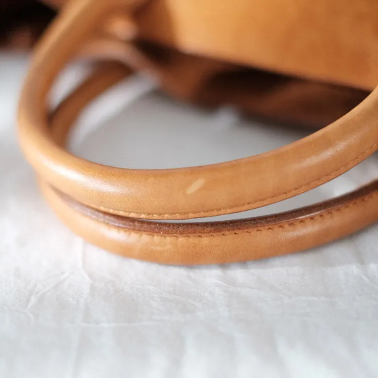 Small Womens Leather Crossbody Tote Brown Leather Handbag For Women