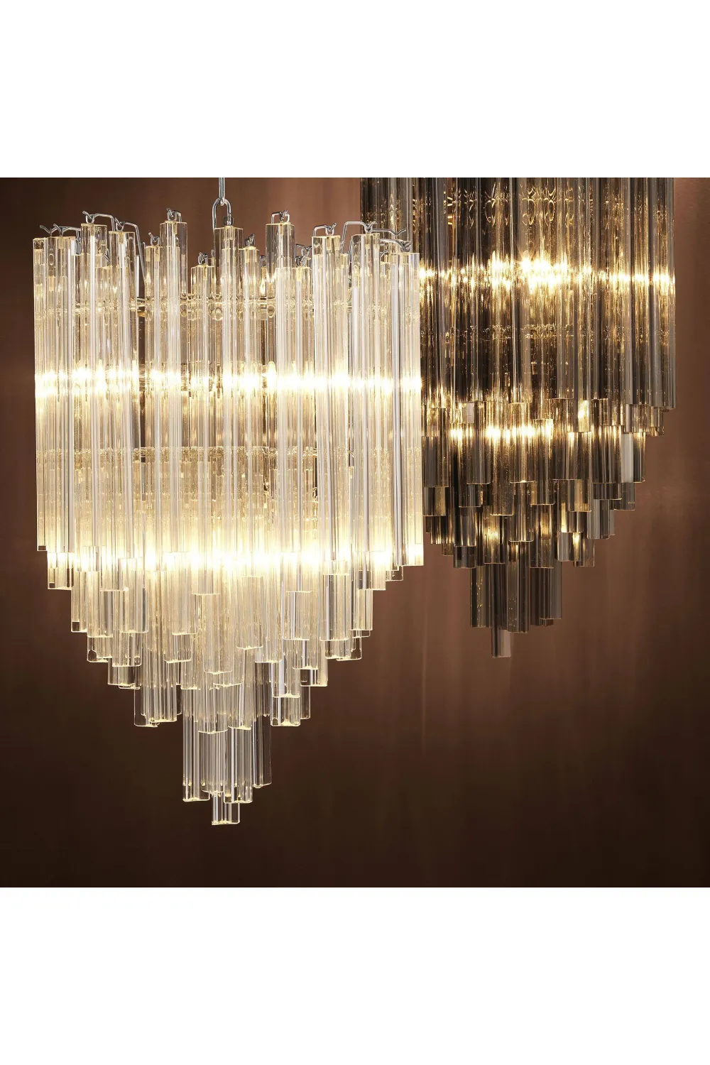 Smoked Glass Chandelier | Eichholtz Salerno