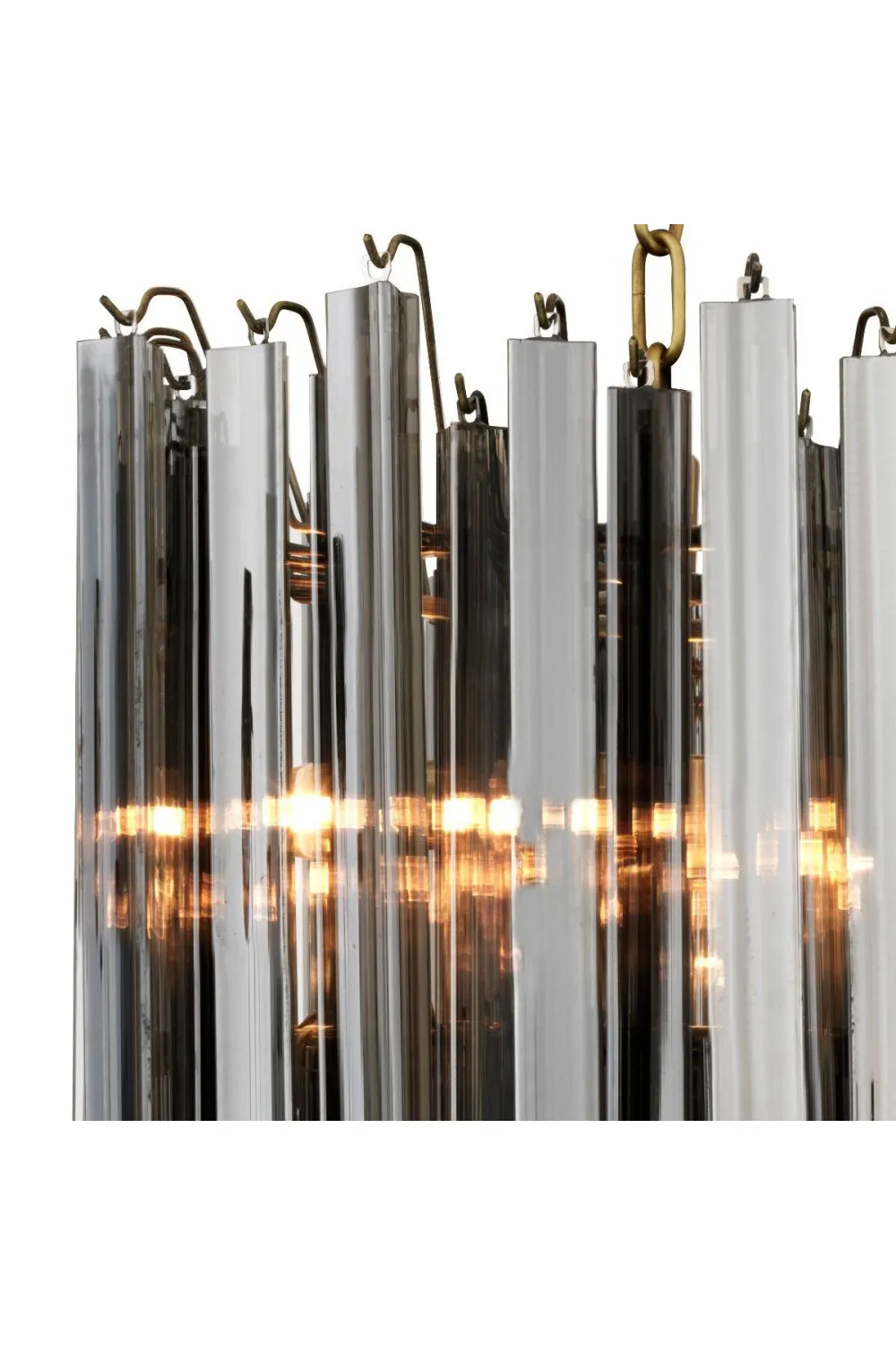 Smoked Glass Chandelier | Eichholtz Salerno