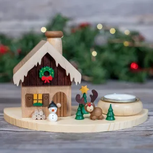 Smoker-Christmas Icicle House w/ Tea Light