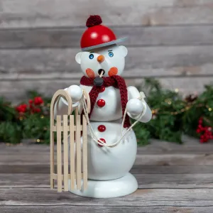 Smoker - Large Snowman with Sled