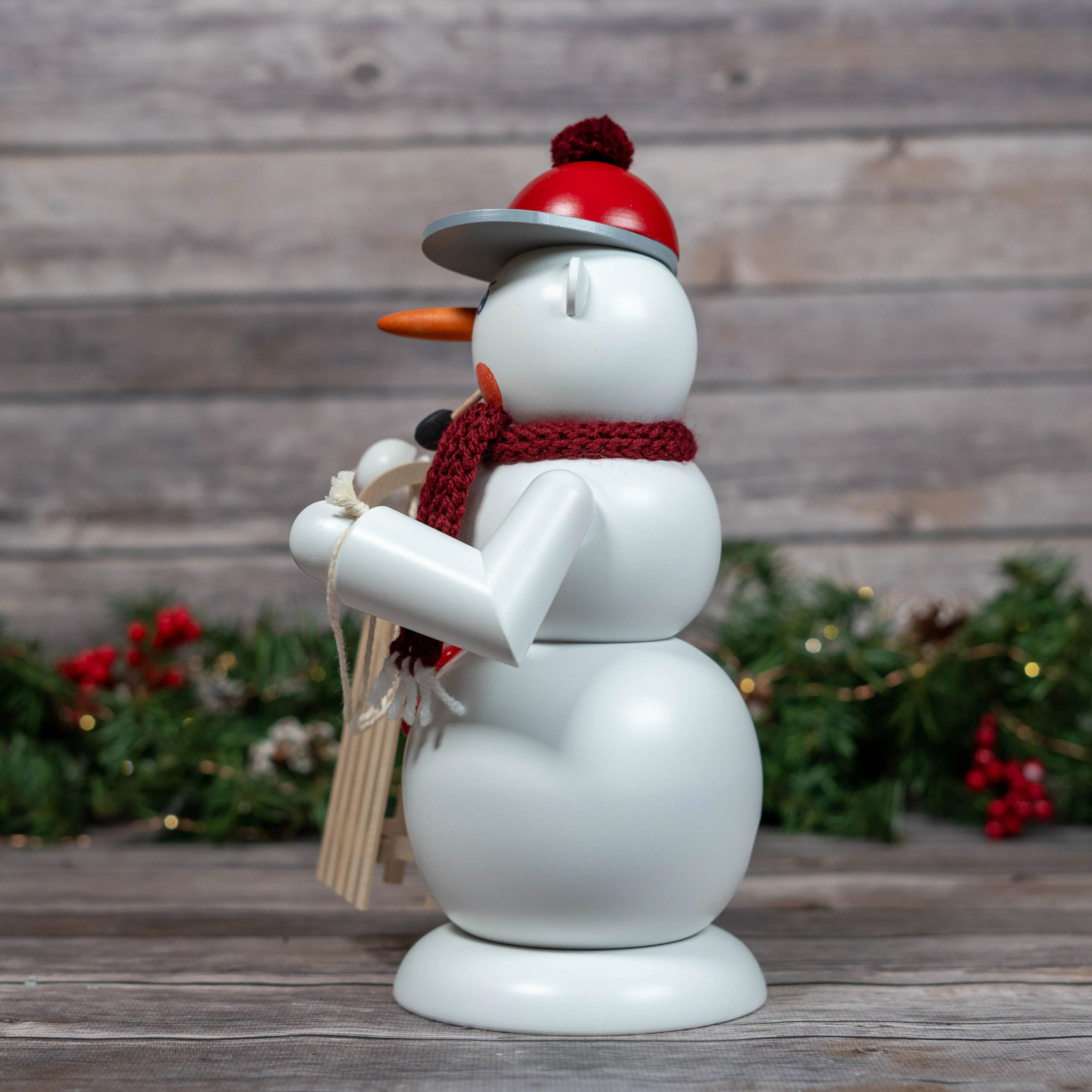 Smoker - Large Snowman with Sled