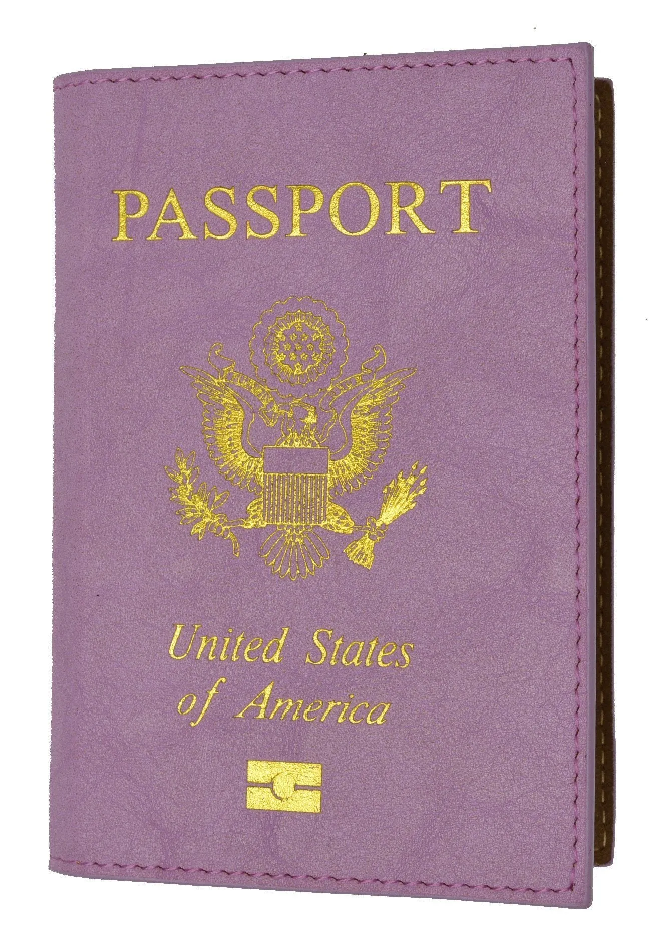 Soft Leather USA Logo Passport Cover Holder