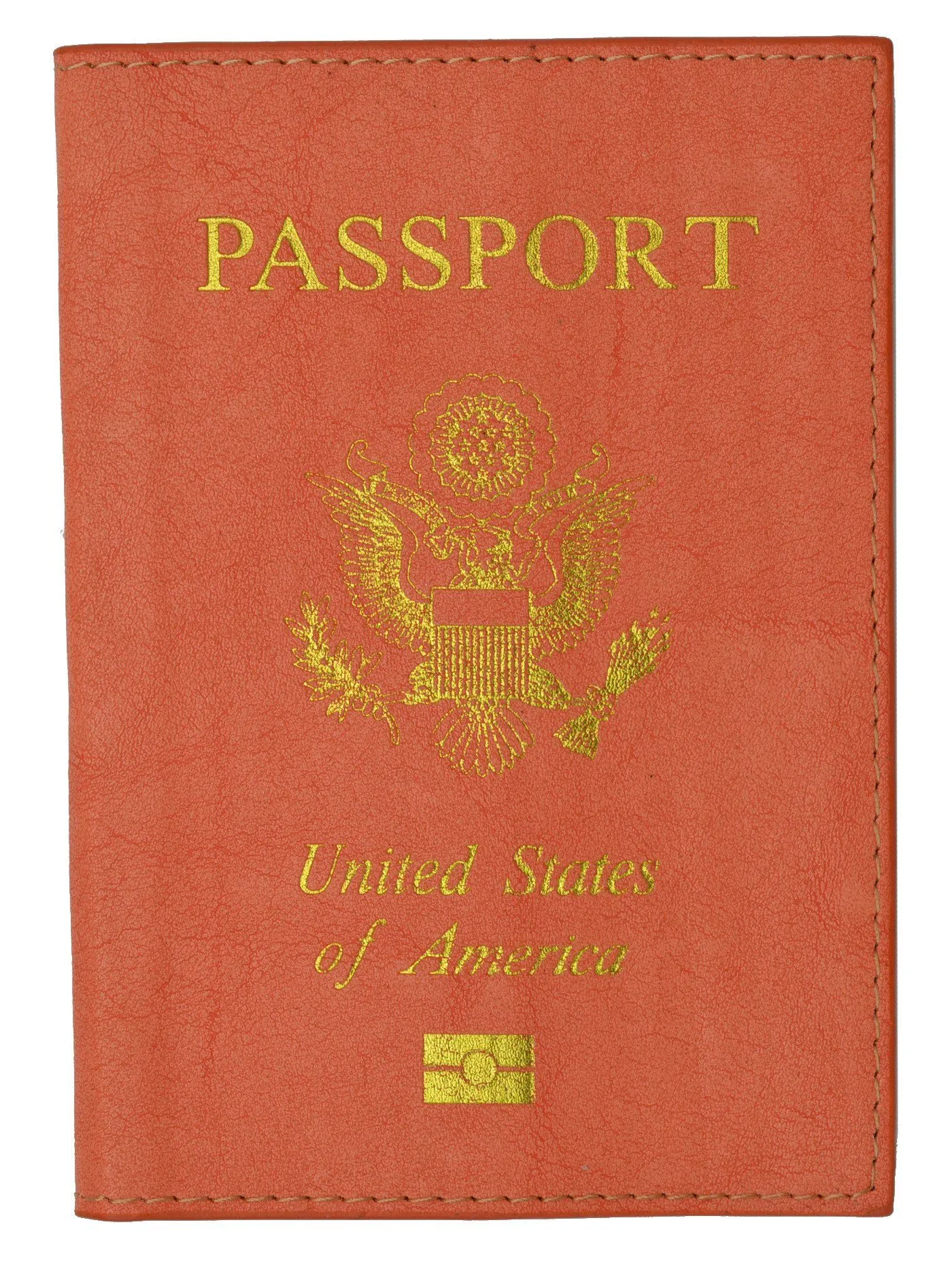 Soft Leather USA Logo Passport Cover Holder