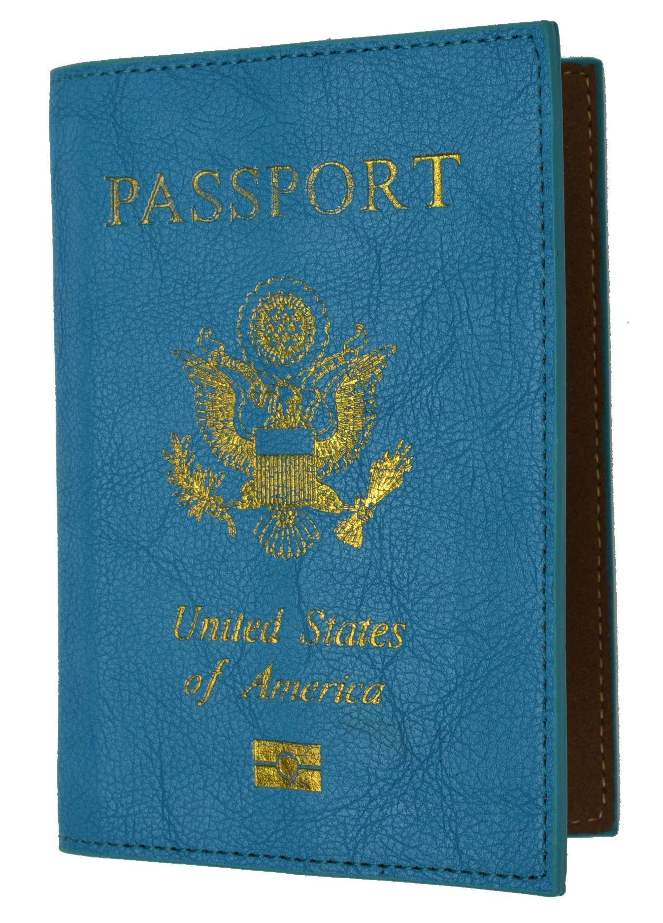 Soft Leather USA Logo Passport Cover Holder