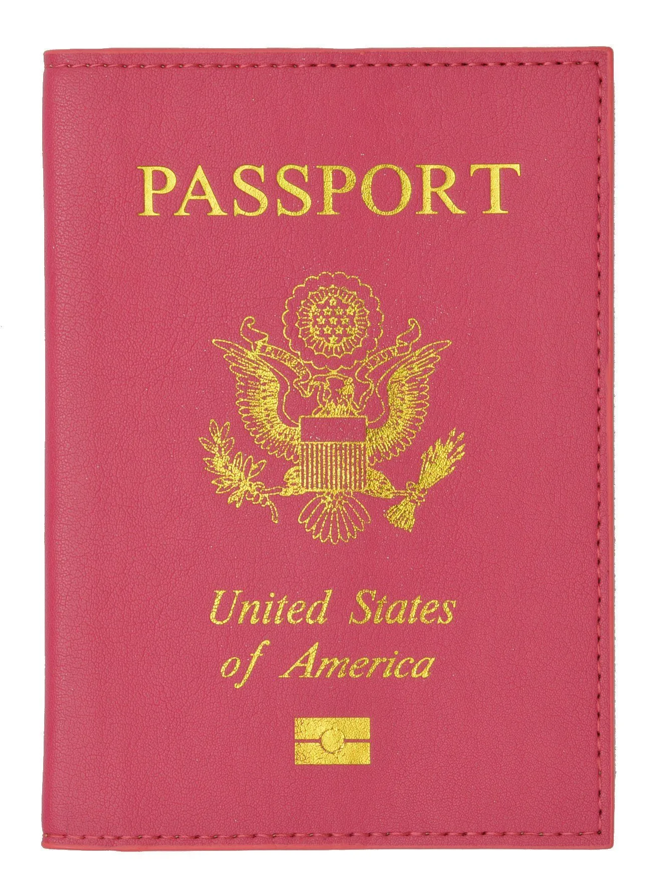 Soft Leather USA Logo Passport Cover Holder