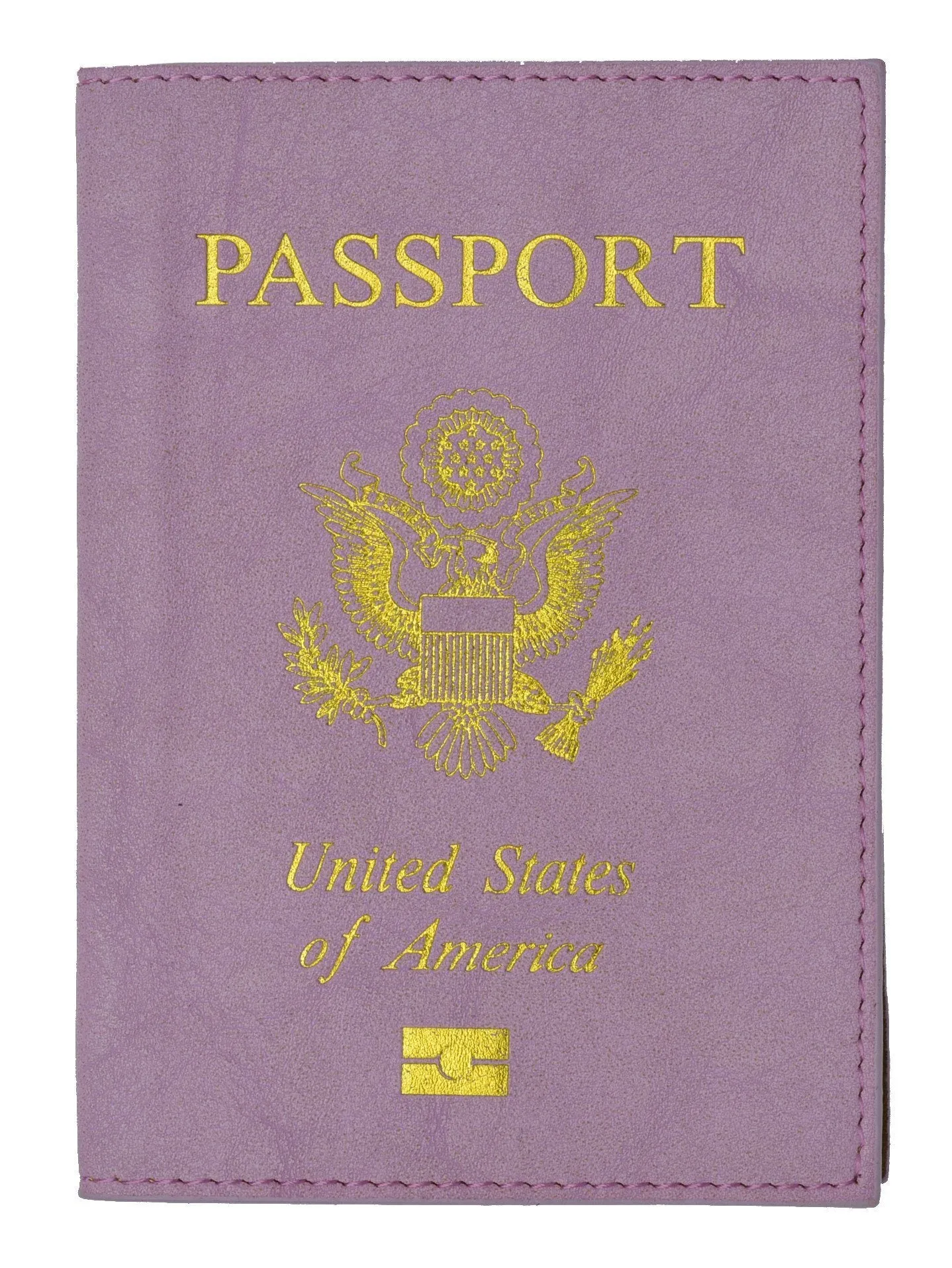 Soft Leather USA Logo Passport Cover Holder