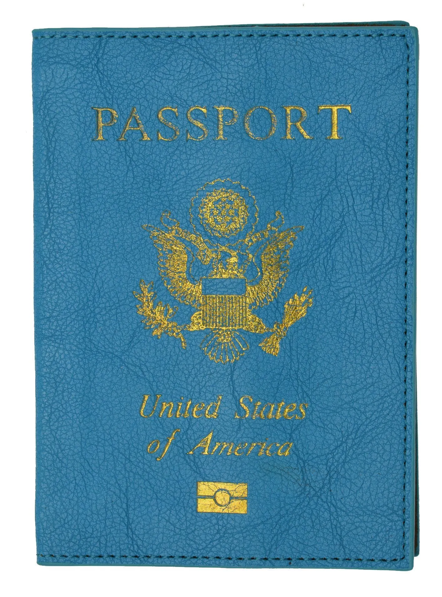 Soft Leather USA Logo Passport Cover Holder