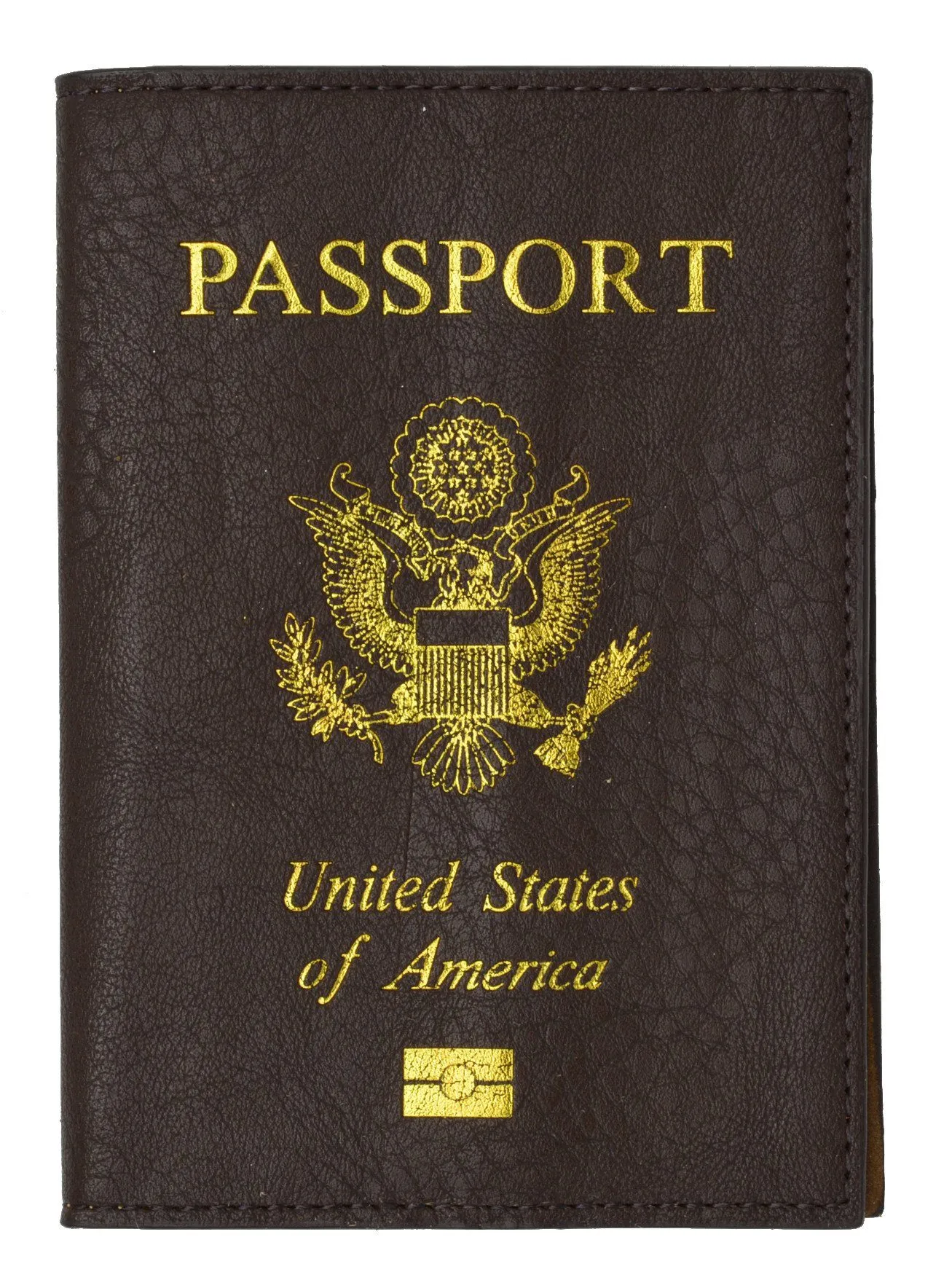 Soft Leather USA Logo Passport Cover Holder