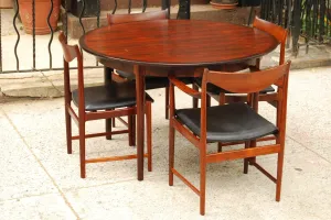 SOLD -- BRUSKBO NORWEGIAN ROSEWOOD DINING SET