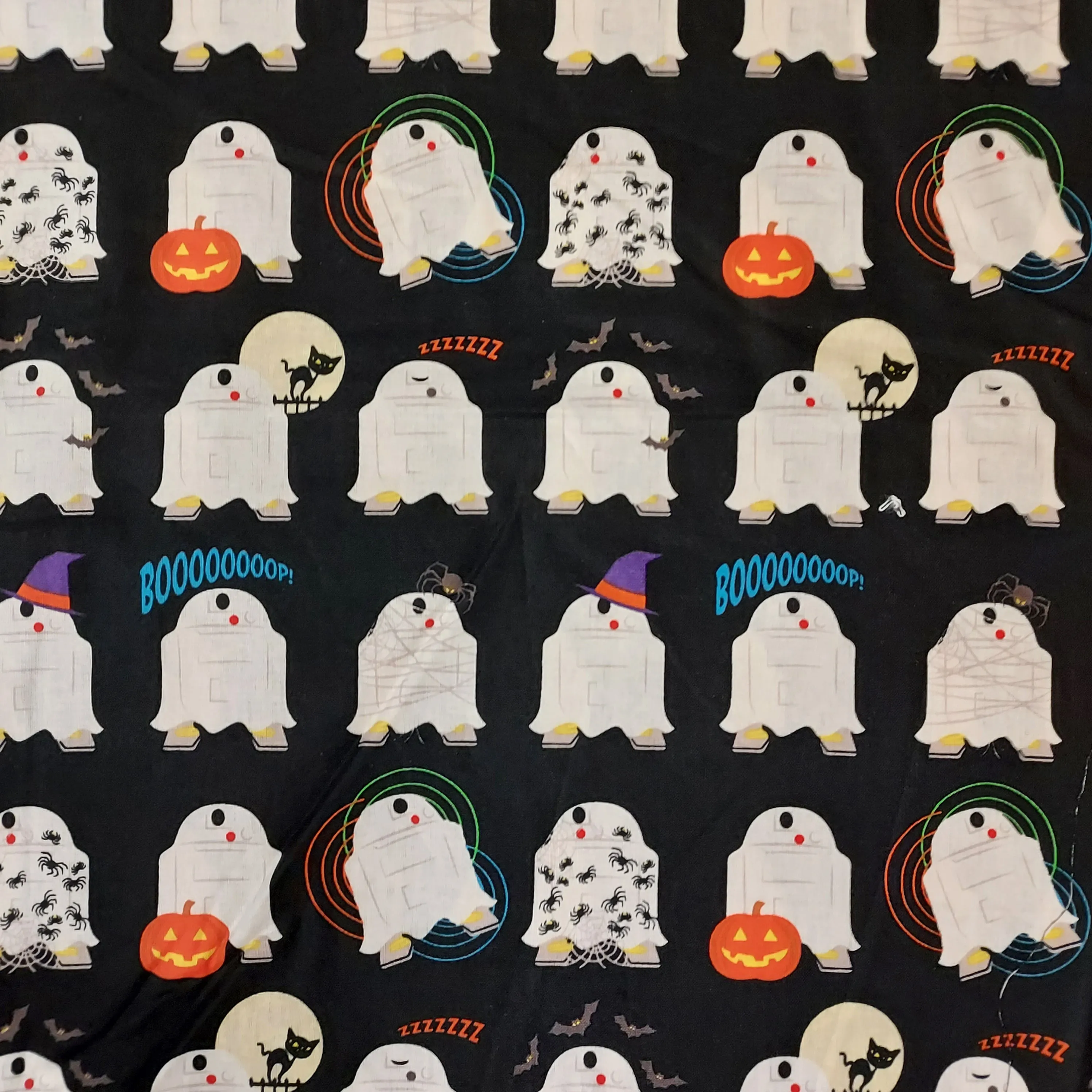 Star Wars - R2D2 Ghost Halloween Cotton Fabric