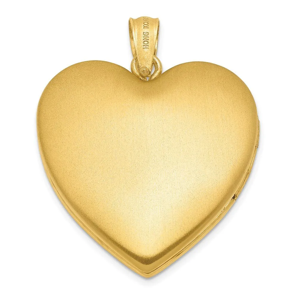 Sterling Silver Gold-tone Floral Cross Ash Holder Heart Locket - Memorial Keepsake Jewelry