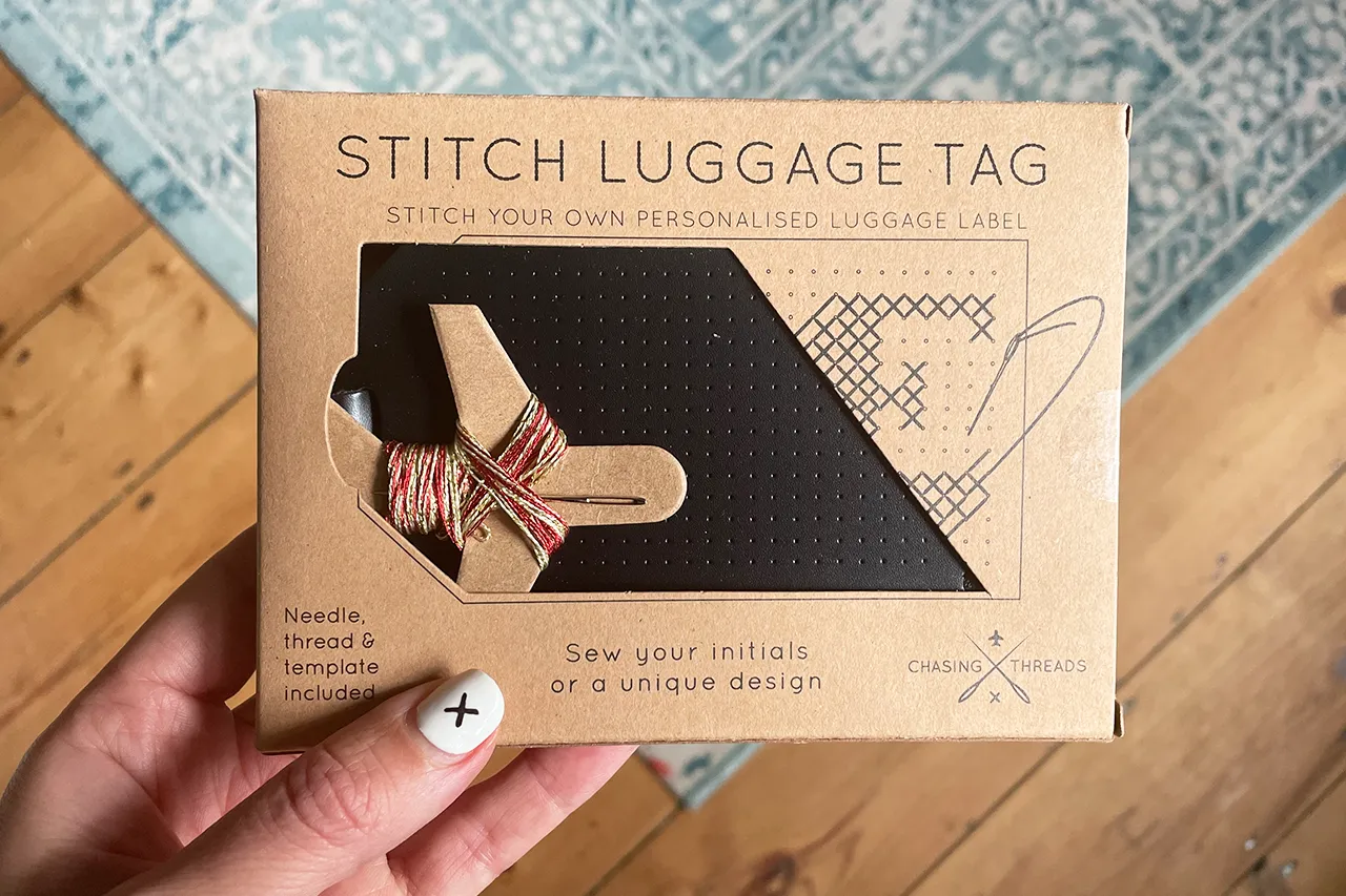Stitch Passport & Luggage Tag Set - Black