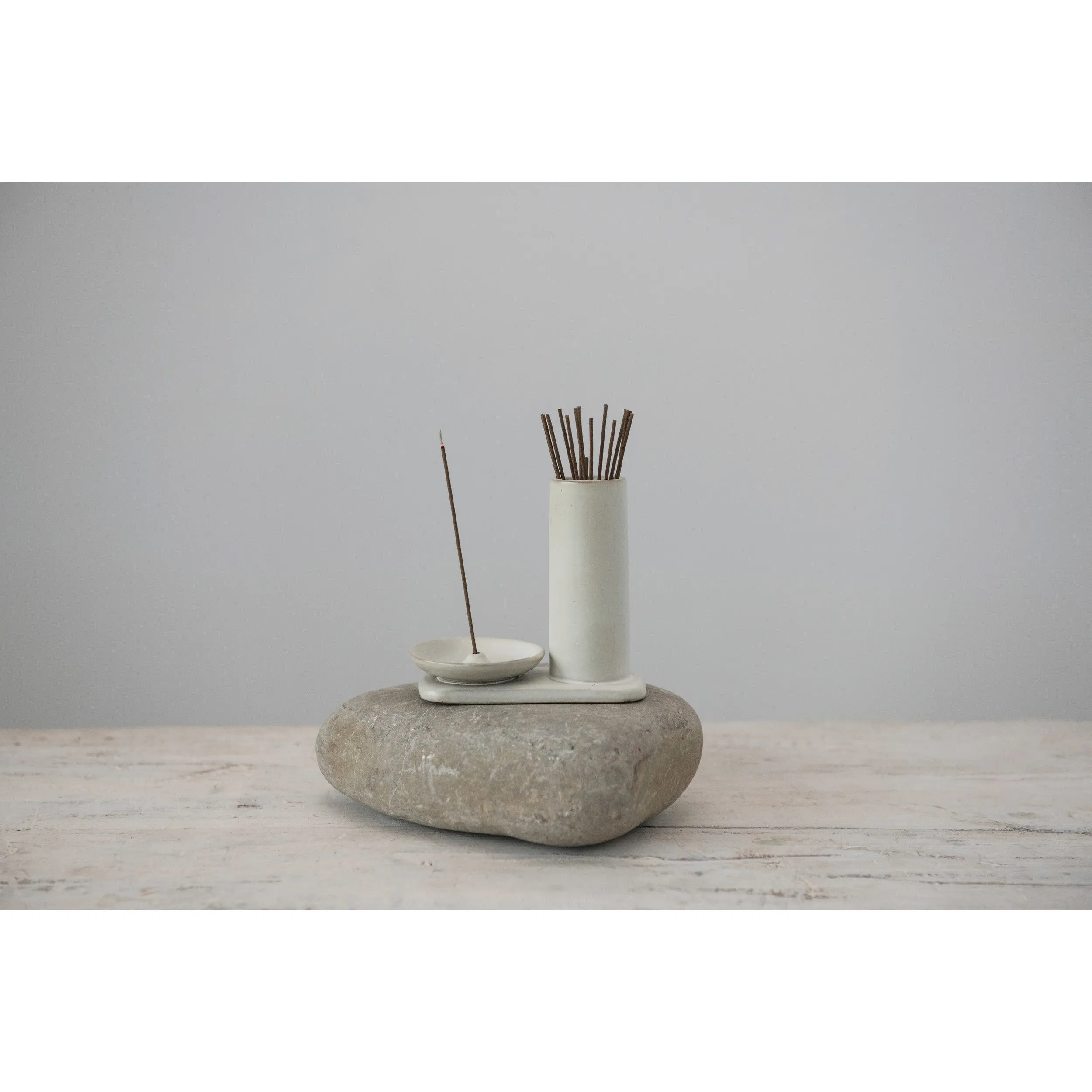 Stoneware Incense Holder
