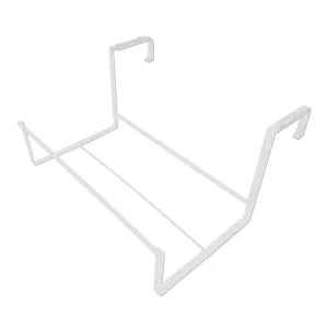 Sun Joe Deco Joe Adjustable Flower Box Holder in White