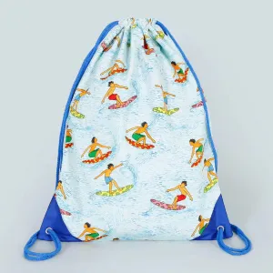 SURFING BORD WHITE BACKPACK