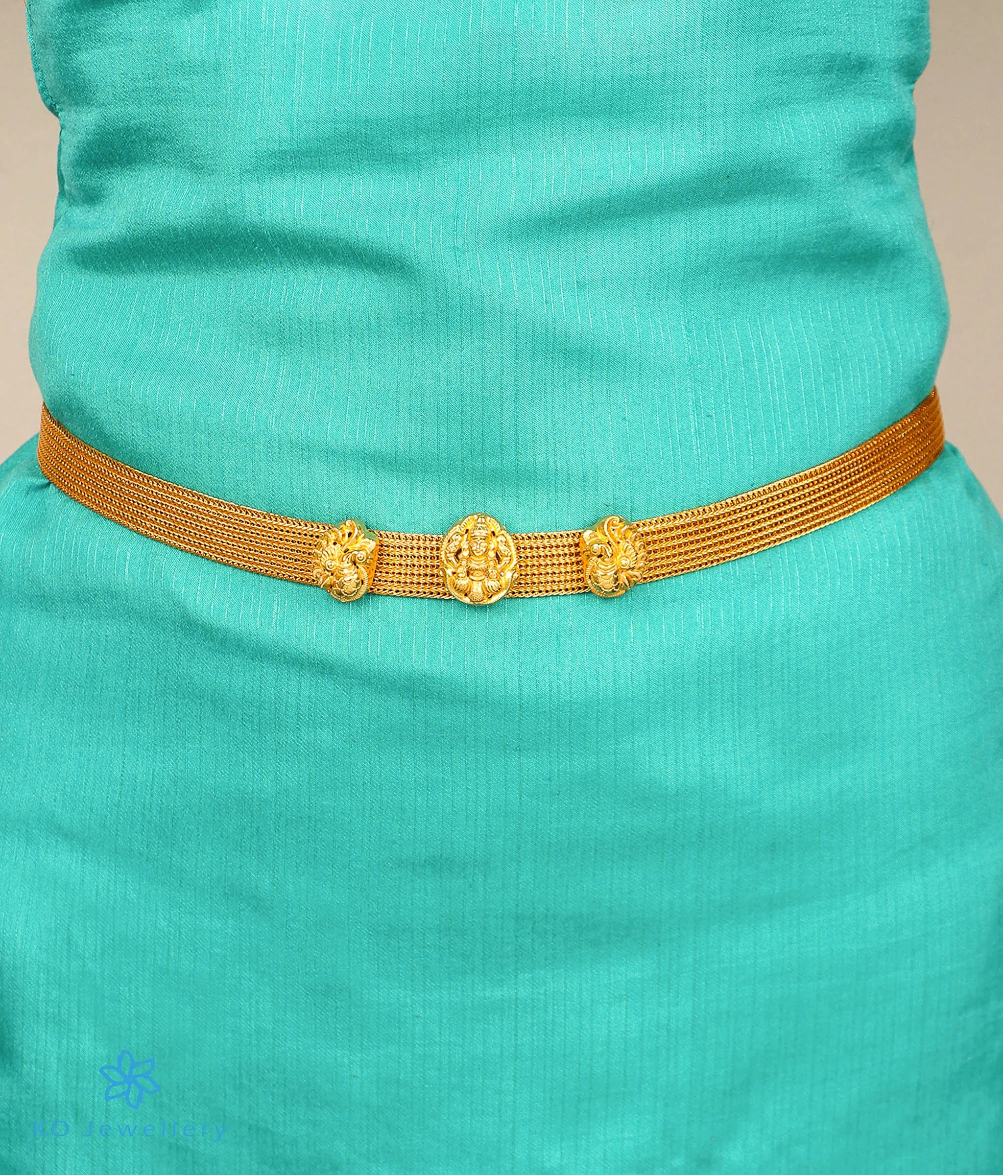 The Myra Silver Lakshmi  Bridal Waist-belt