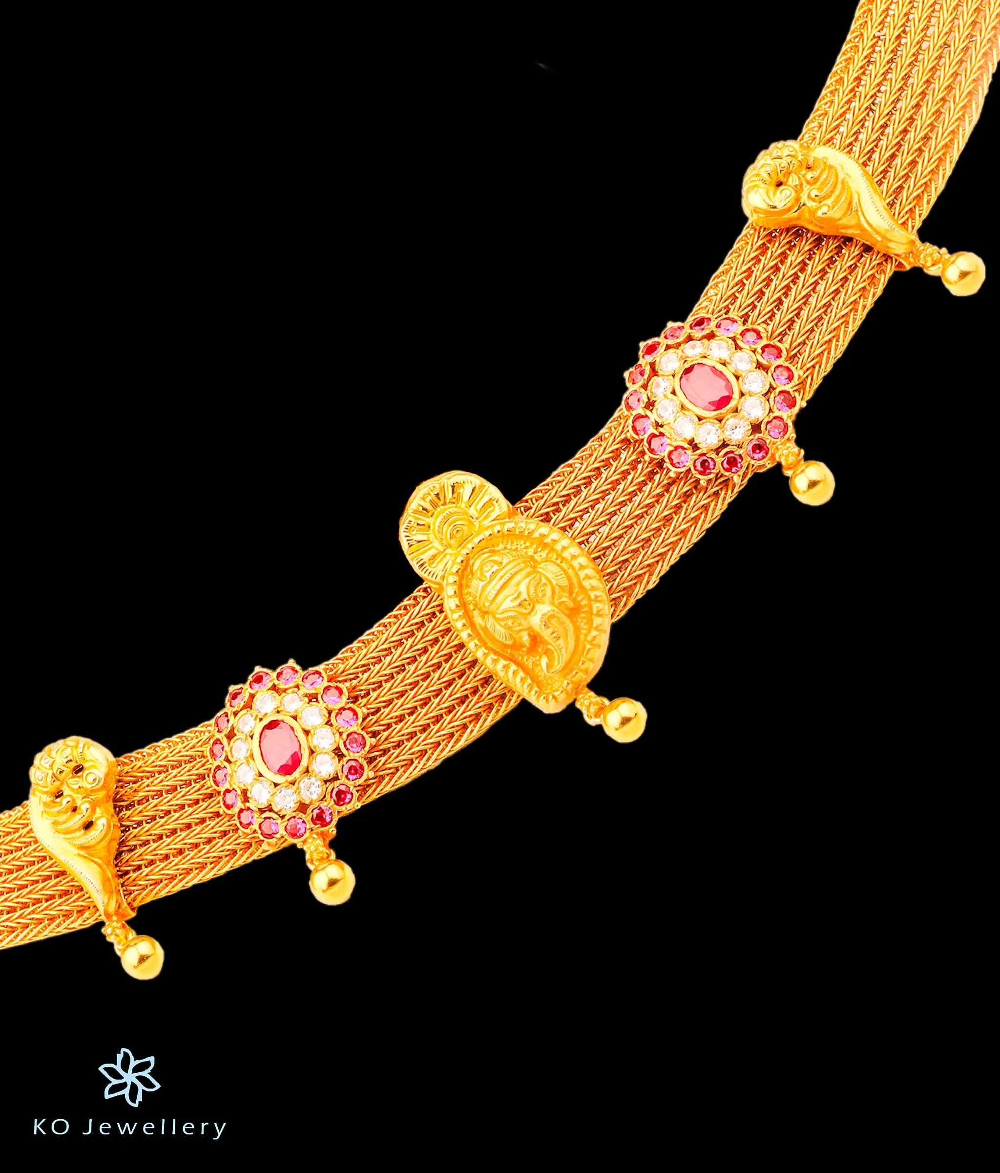 The Sahiti Silver Bridal Waist-belt