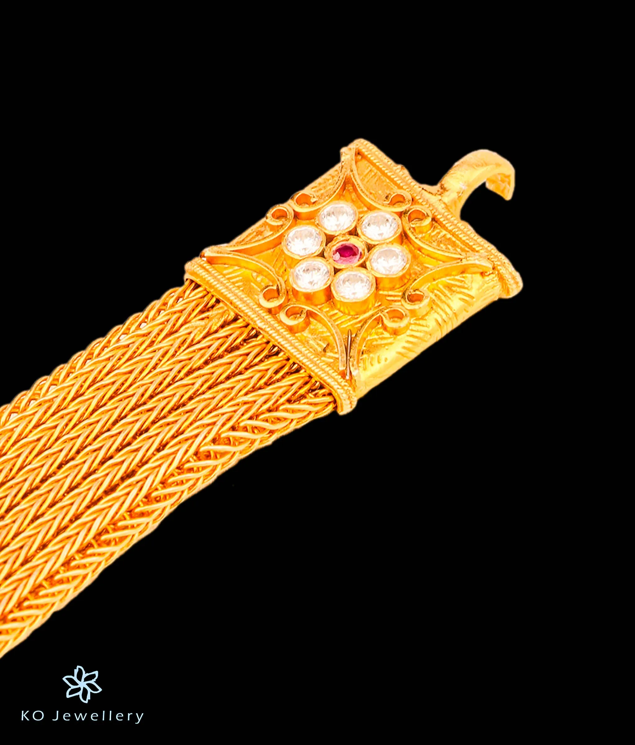 The Sahiti Silver Bridal Waist-belt