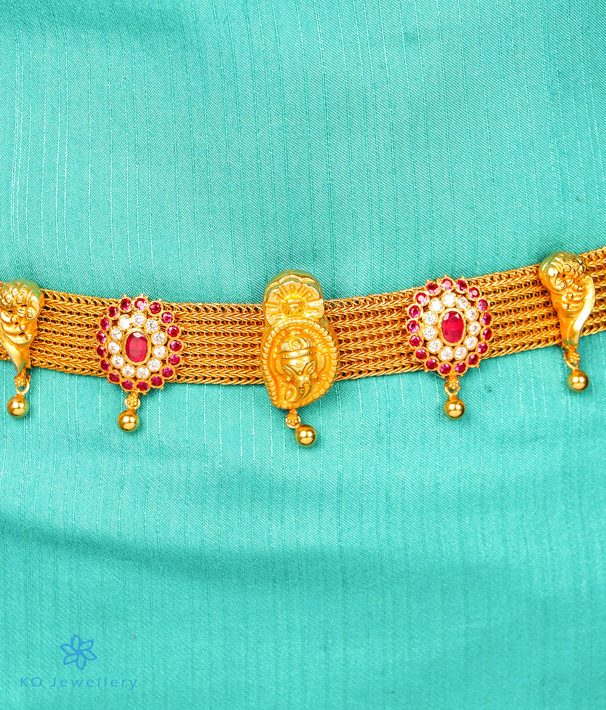 The Sahiti Silver Bridal Waist-belt