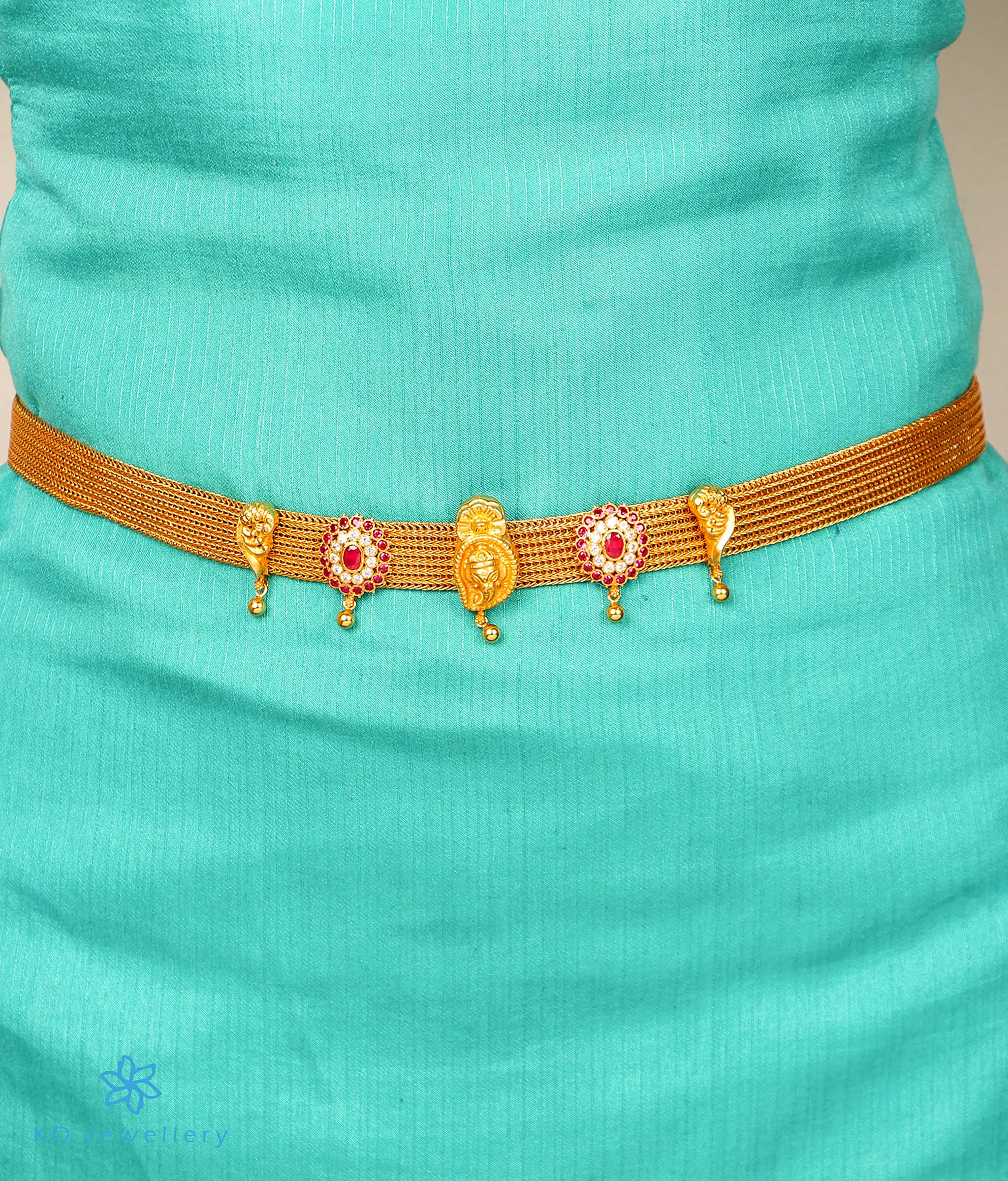 The Sahiti Silver Bridal Waist-belt