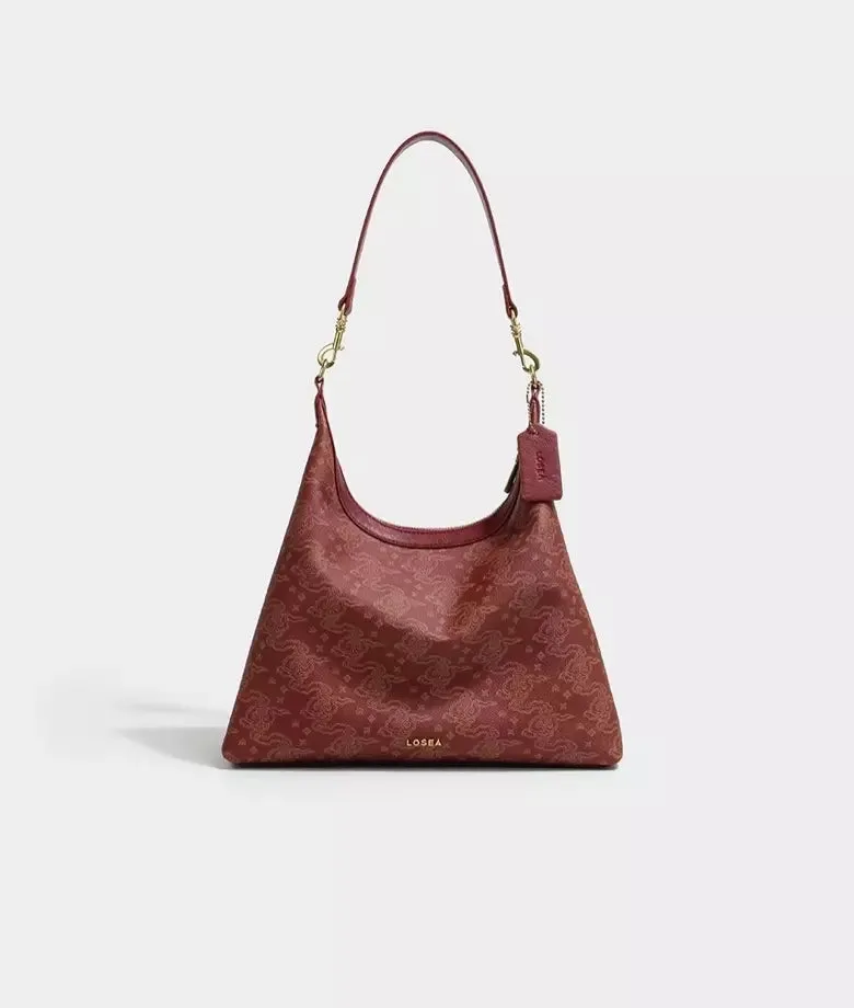 THREE GORGES auspicious clouds hobo bag