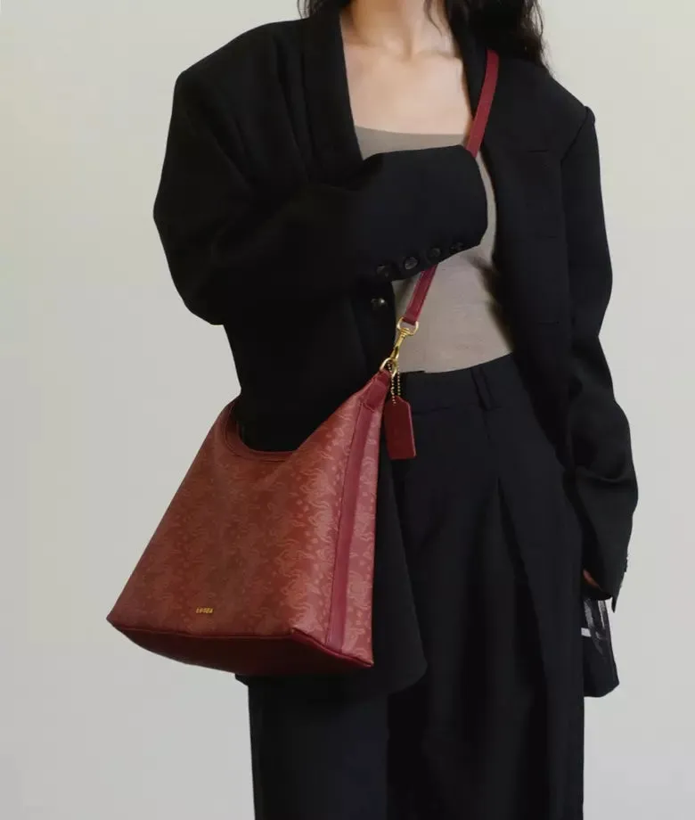 THREE GORGES auspicious clouds hobo bag