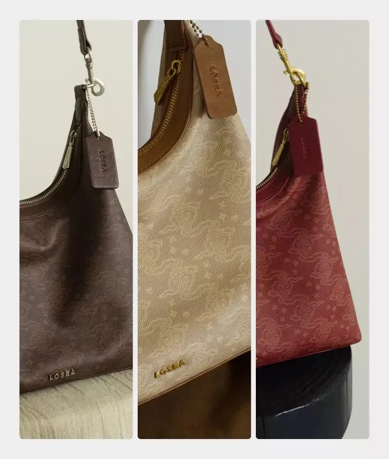 THREE GORGES auspicious clouds hobo bag