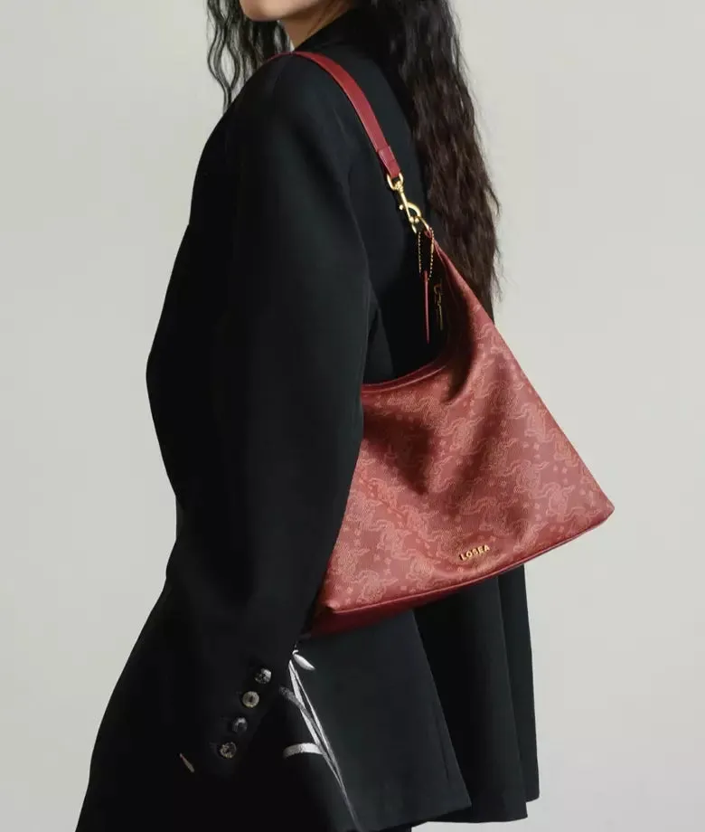 THREE GORGES auspicious clouds hobo bag