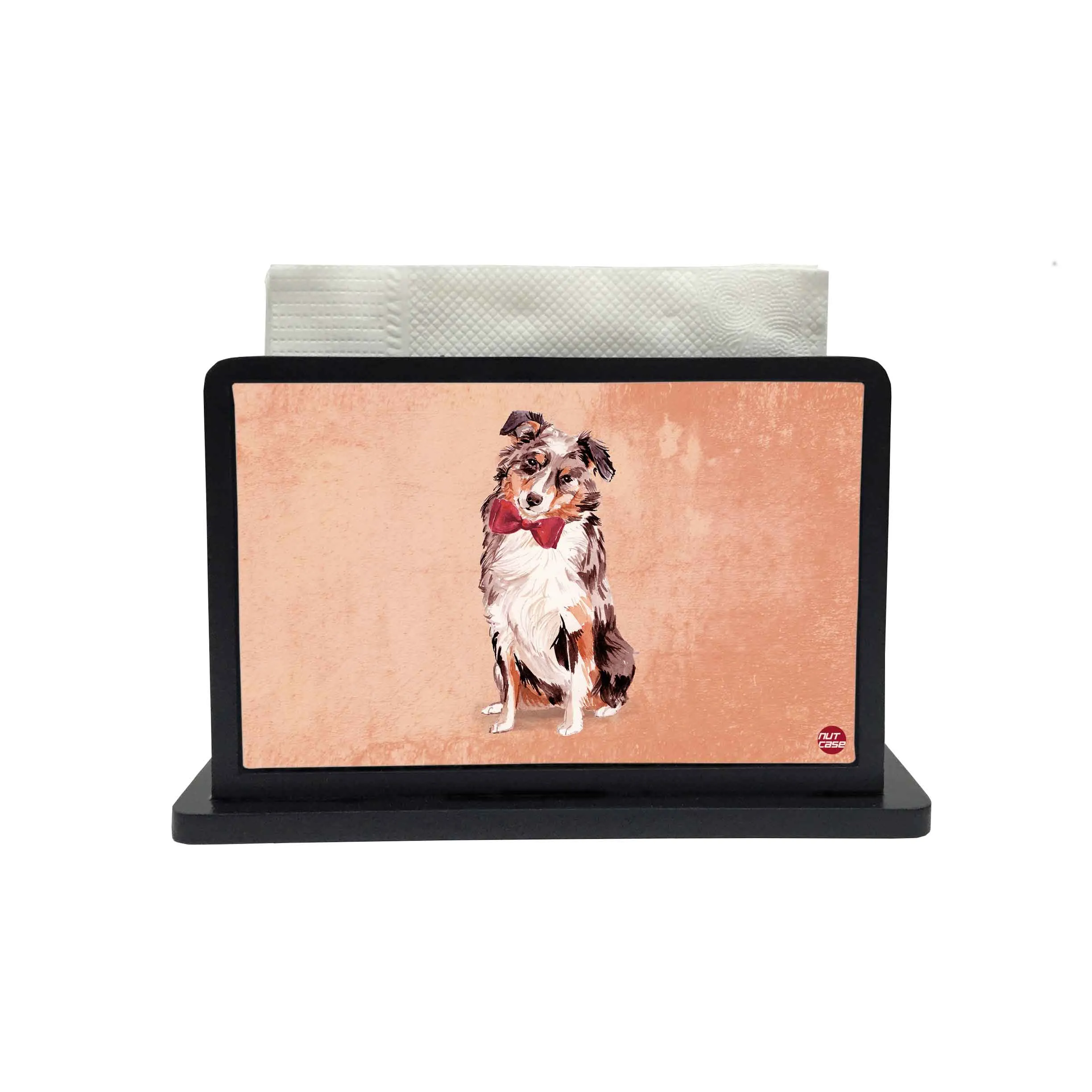 Tissue Holder Paper Napkin Stand - Beautiful Dog