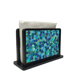 Tissue Holder Paper Napkin Stand - Blue Dots