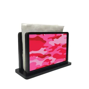 Tissue Holder Paper Napkin Stand - Pink Camo