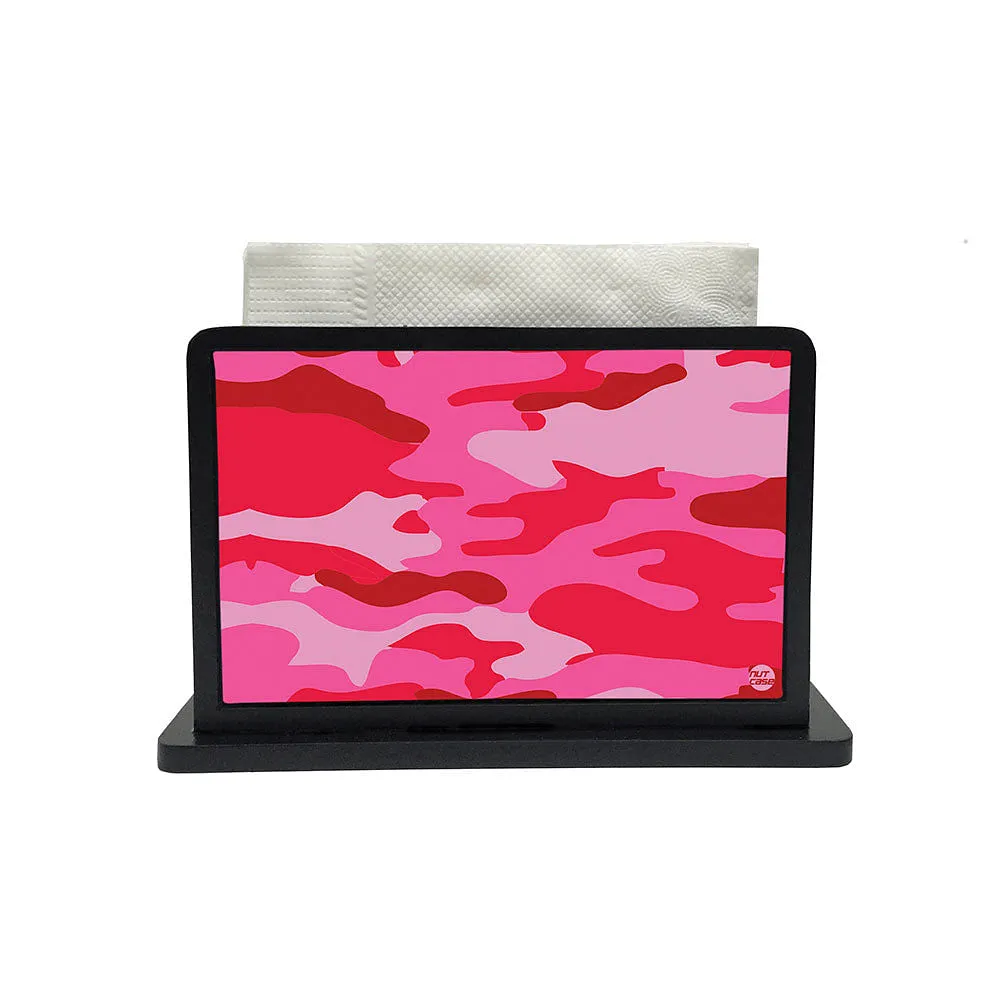 Tissue Holder Paper Napkin Stand - Pink Camo