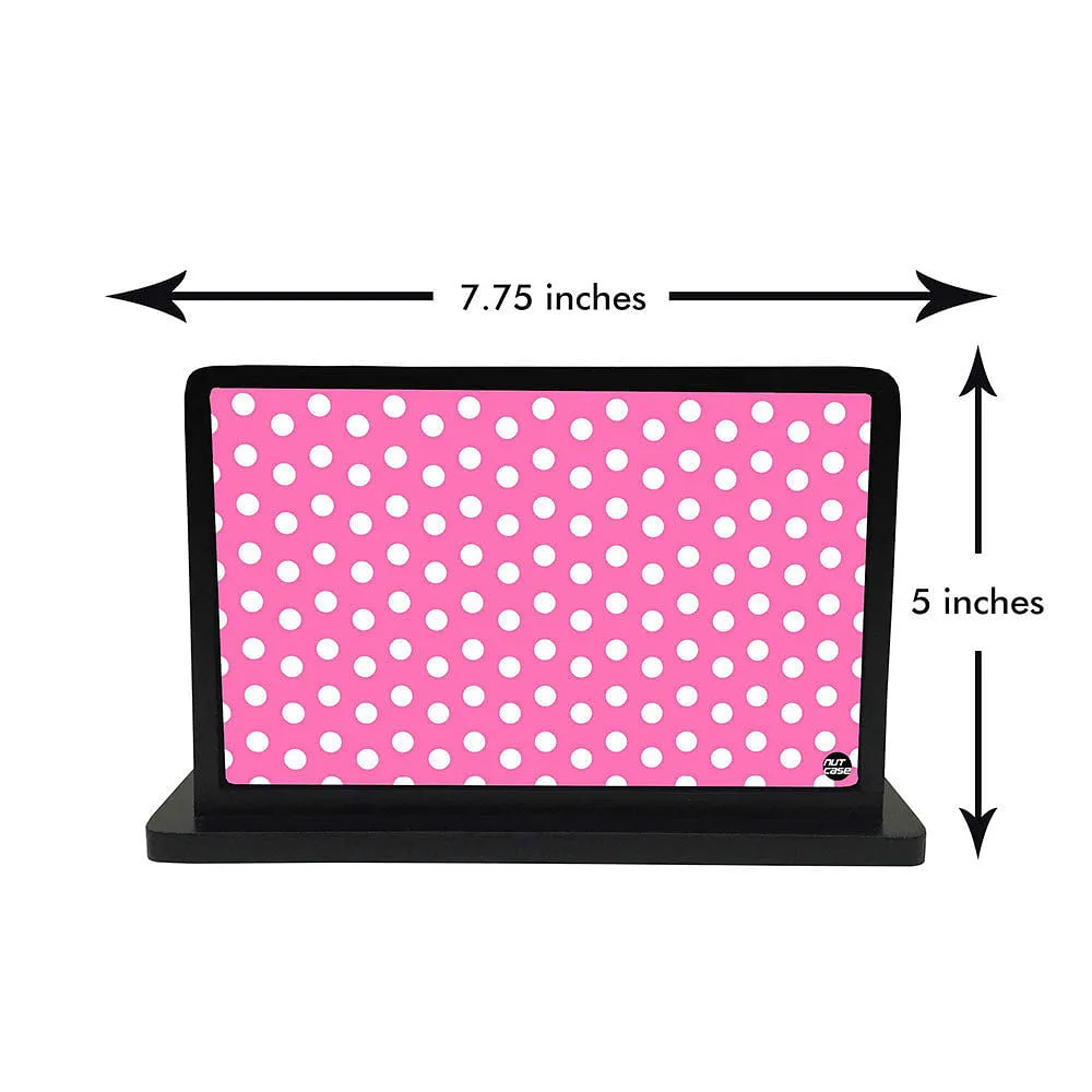 Tissue Holder Paper Napkin Stand - Pink Dots