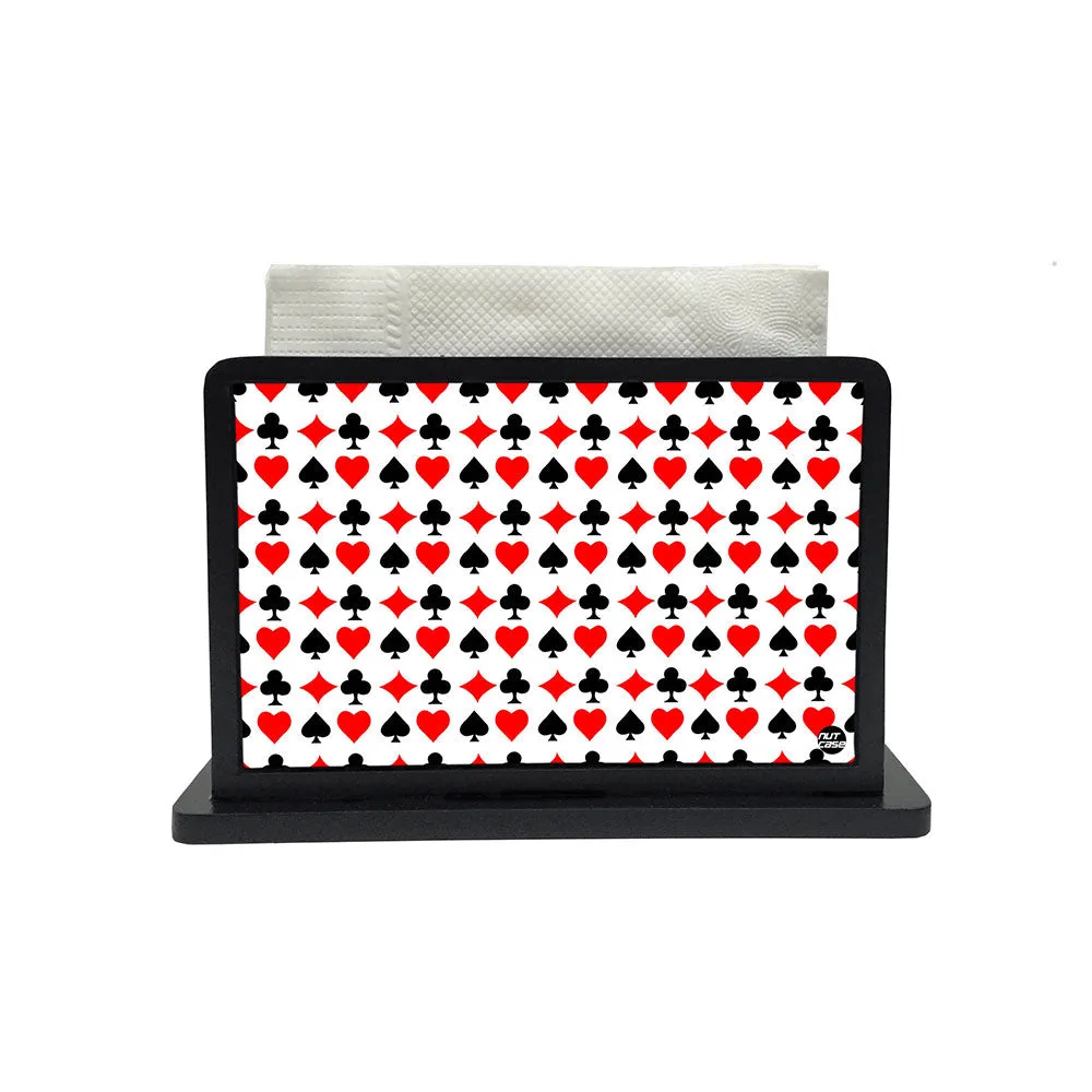 Tissue Holder Paper Napkin Stand - Playing Card Ace And Heart