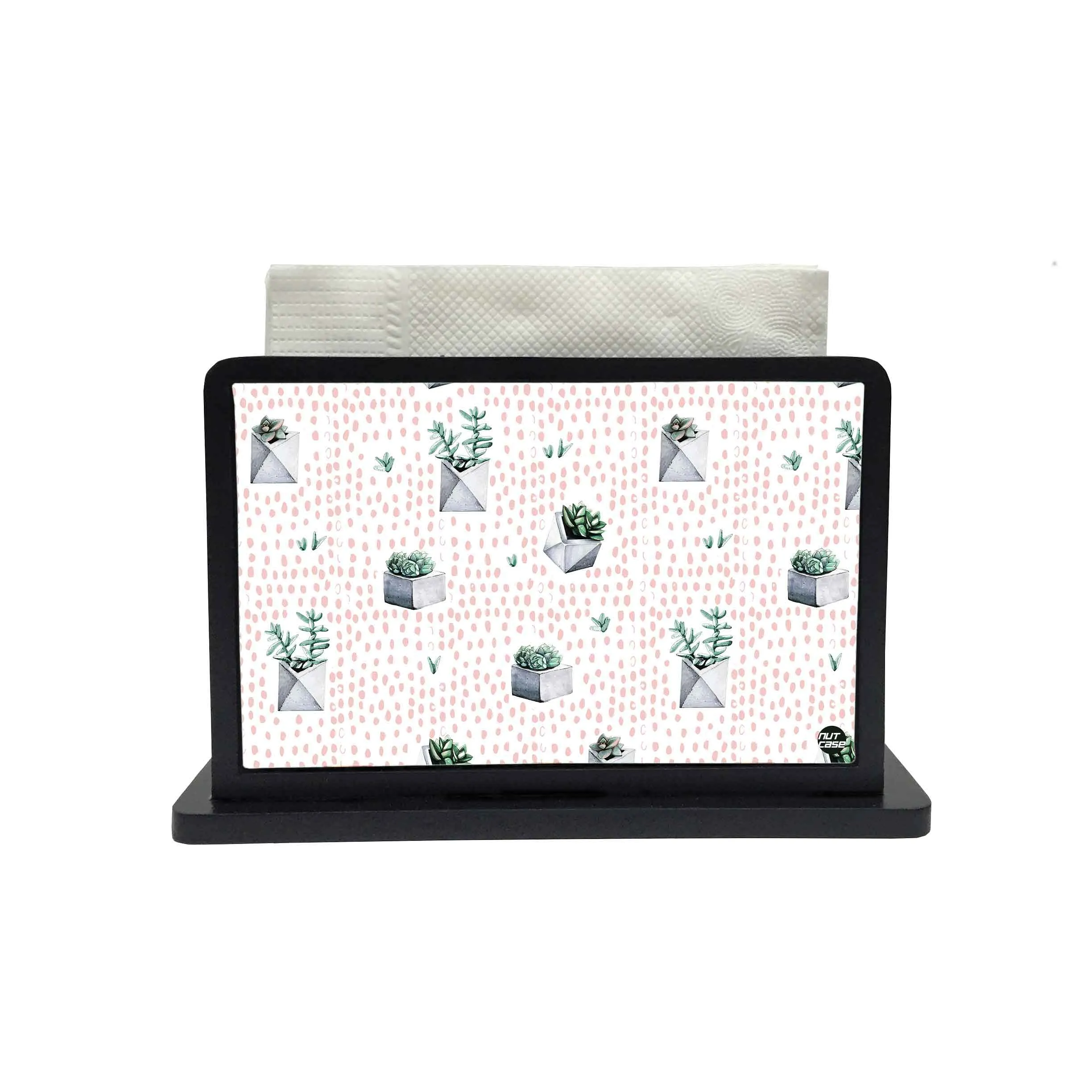 Tissue Paper Napkin Holder Stand - Cactus White