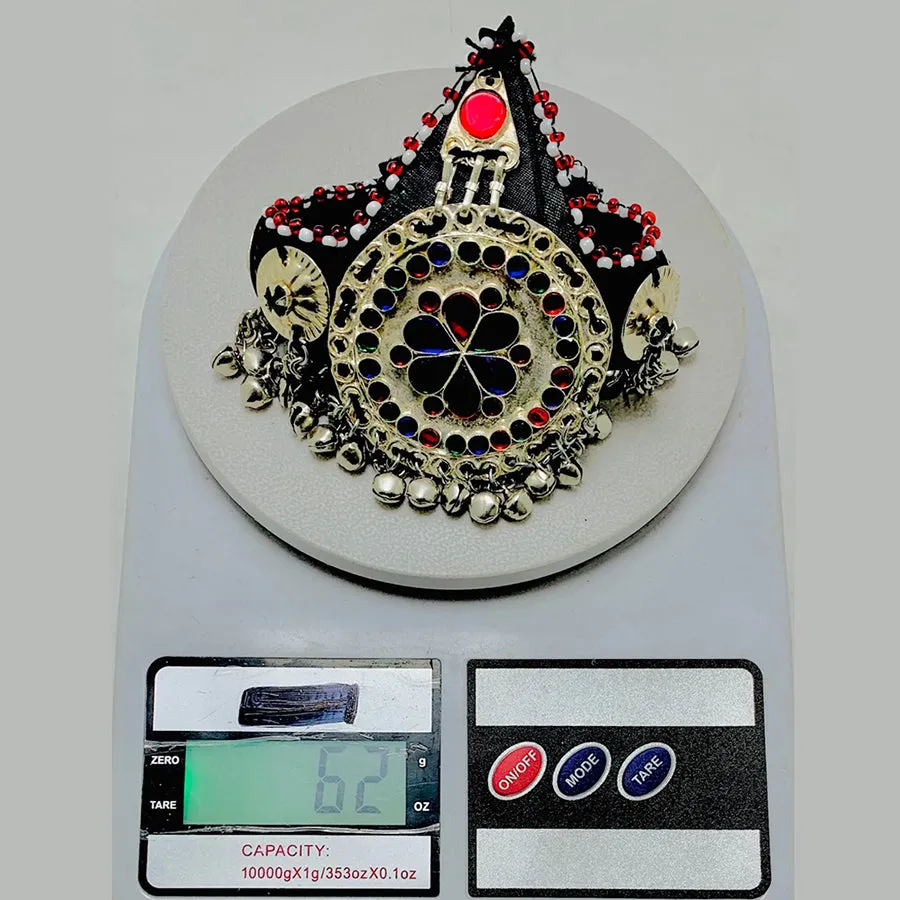 Traditional Matha Patti With Multicolor Glass Stone Headpiece