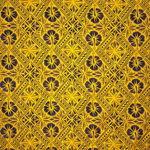 Traditional Tapa Hibiscus Fabric | Cotton