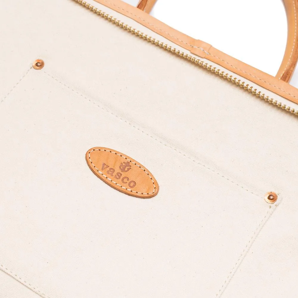 Vasco Leather Document Briefcase Natural