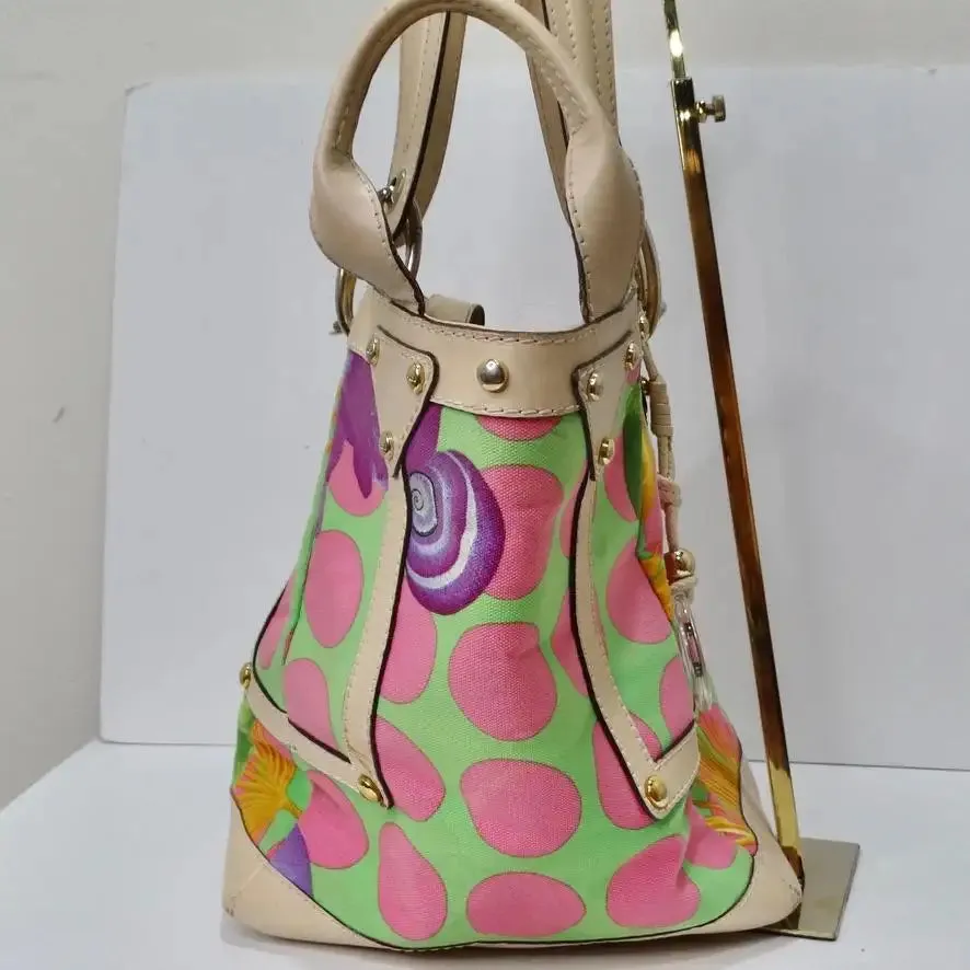 Versace Tote Bag Multi Colored and Rare