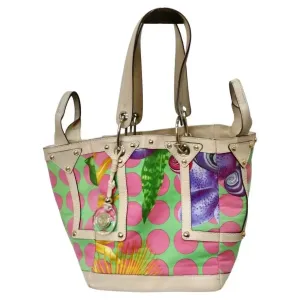 Versace Tote Bag Multi Colored and Rare