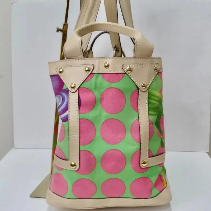 Versace Tote Bag Multi Colored and Rare