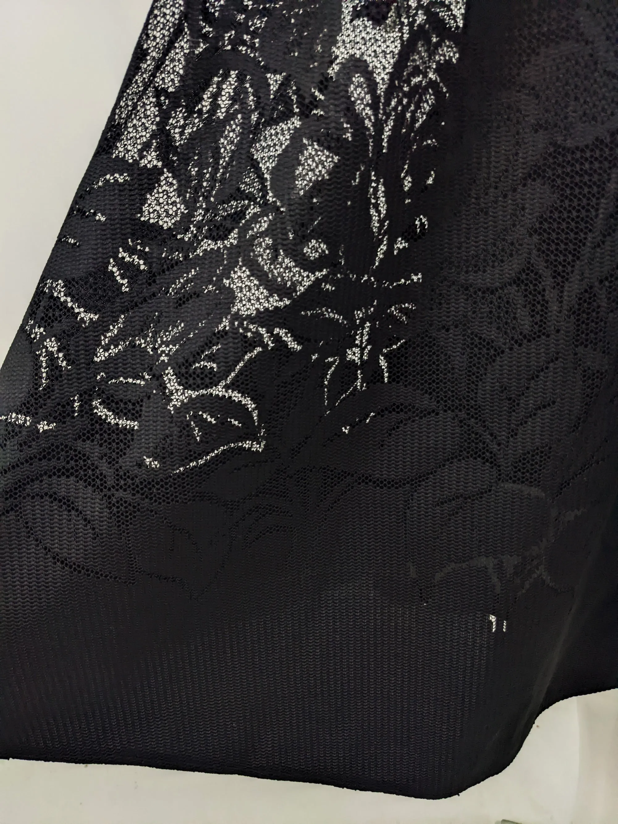 Vintage Black & Gold Lace Victorian Evening Dress, 1980s