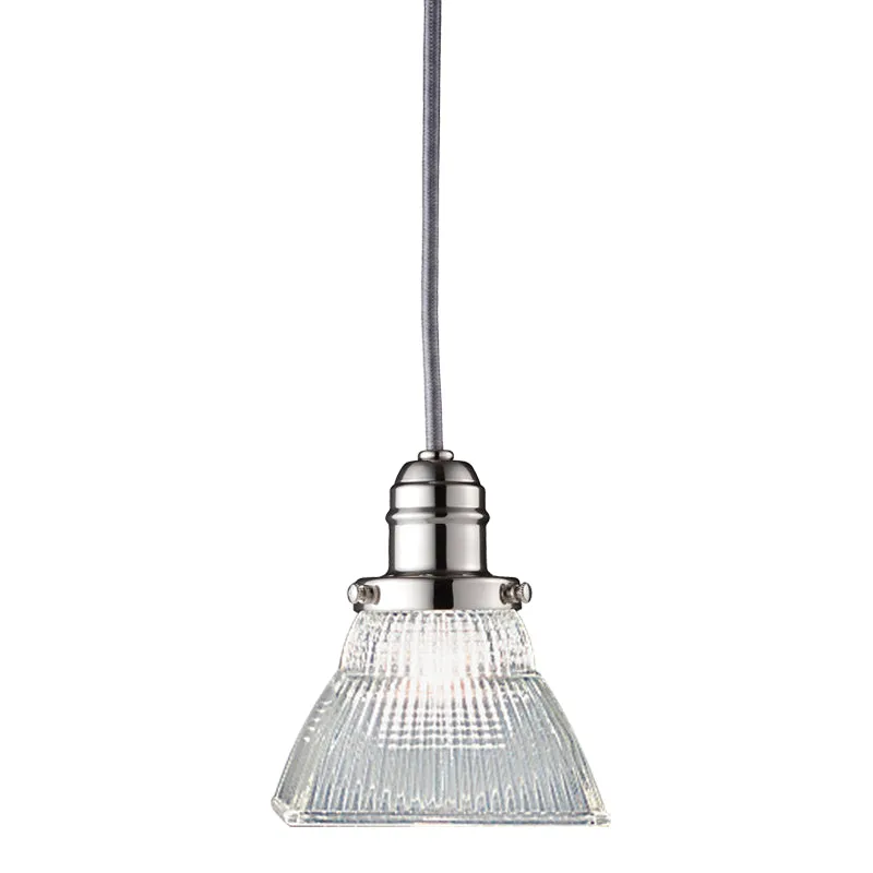 Vintage Collection 1 Light Pendant in Polished Nickel